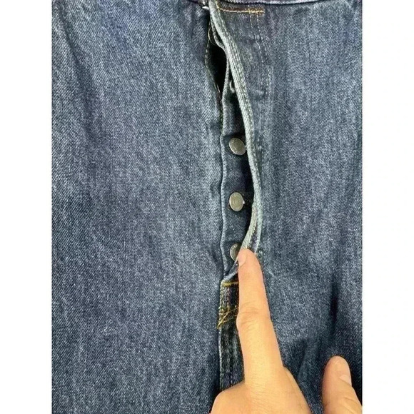 Levis 501 xx Jeans Mens 44x32 Blue Original Fit Button Fly Straight Denim - Picture 3 of 10
